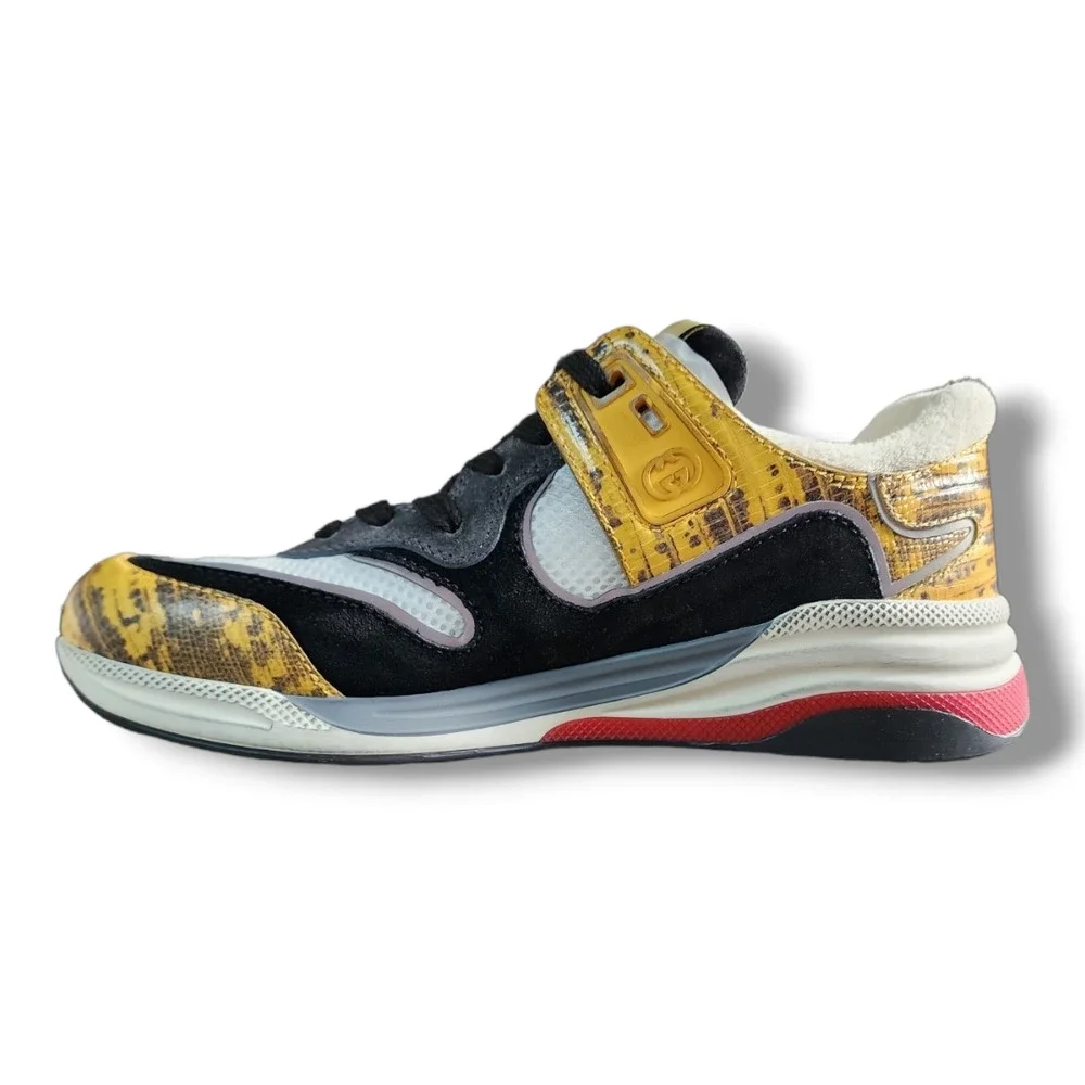 Gucci Ultrapace Sneaker with Yellow and Black Accents Men's Size 5 (Gucci)